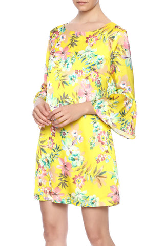 Yellow Floral Dress