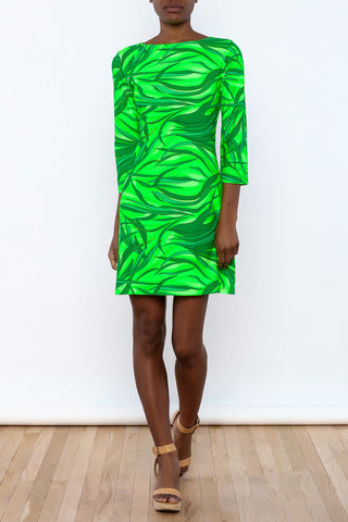 Green Wave Dress