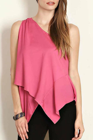 Fuchsia Chiffon Blouse