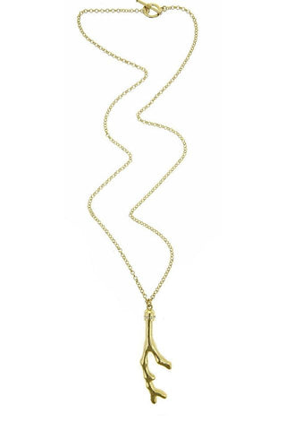 Long Coral Necklace