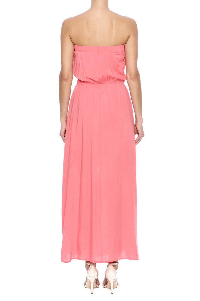 Embroidered Slit Dress
