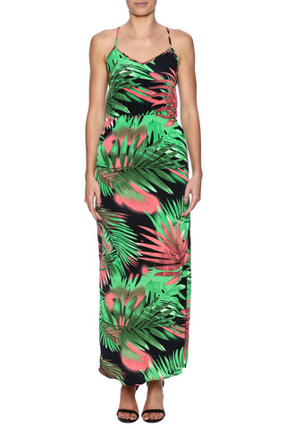 Palm Print Maxi