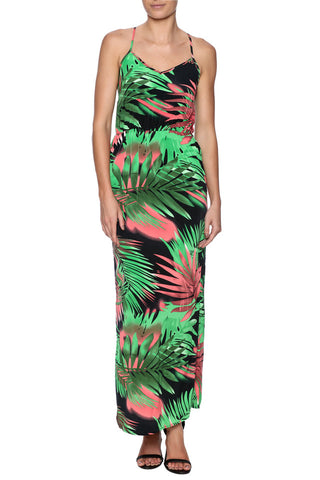 Palm Print Maxi