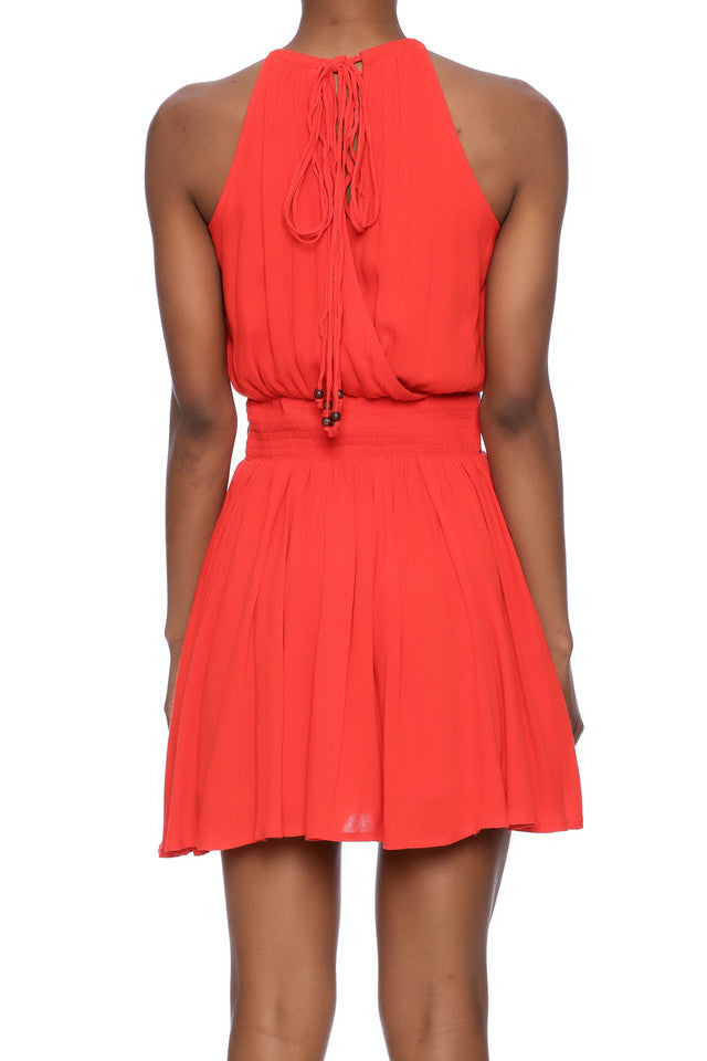 Red Embroidered Dress