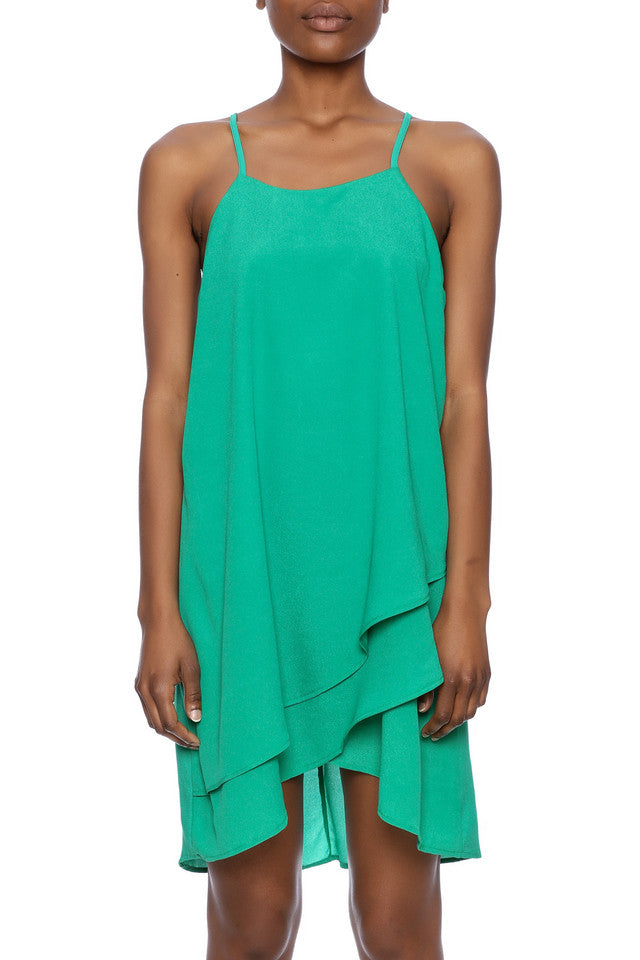 Green Slip Dress